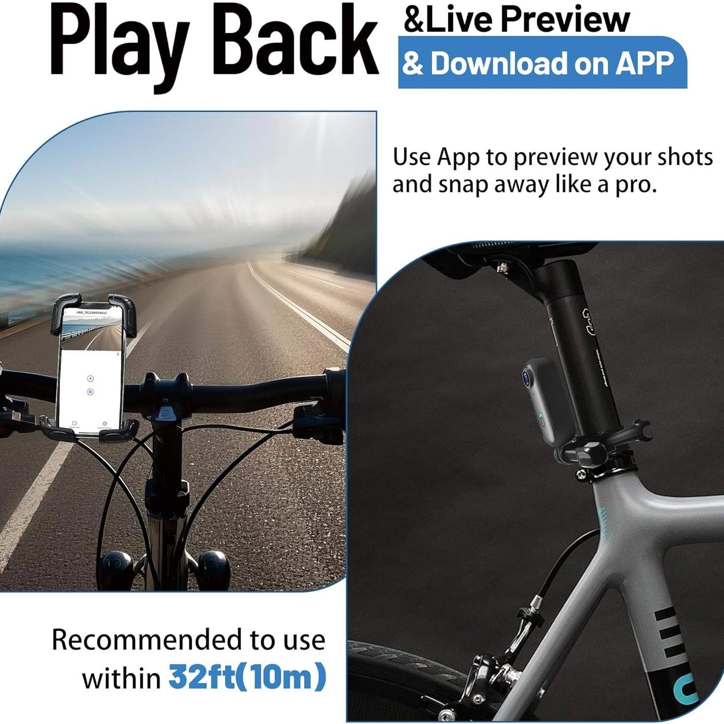 4K Thumb Action Camera, Waterproof Body Camera for Cycling & Pet Walking, 1080P HD Video Recording
