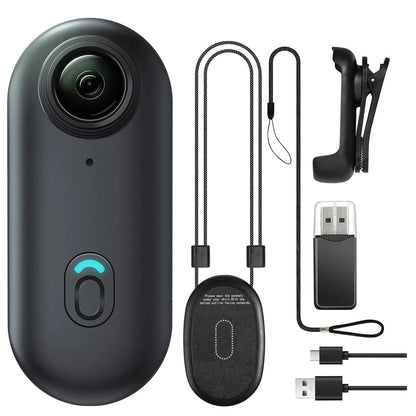 4K Thumb Action Camera, Waterproof Body Camera for Cycling & Pet Walking, 1080P HD Video Recording