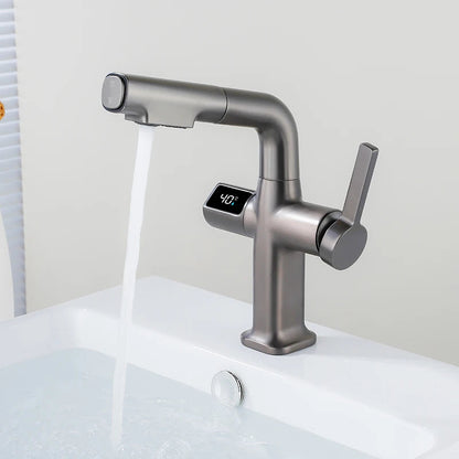 Luxury Home Brushed Nickel Digital Shower Faucet