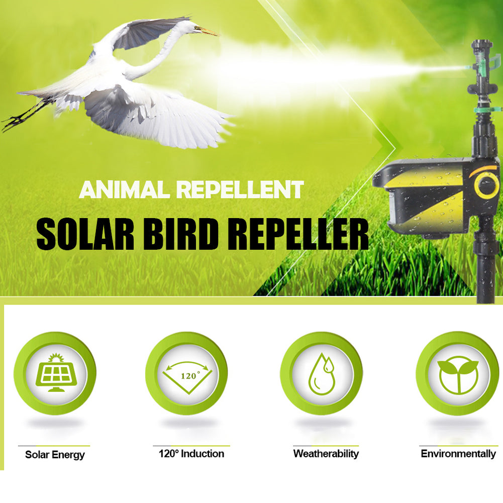 Solar Powered Motion Sprinkler Repellent for Deer Control