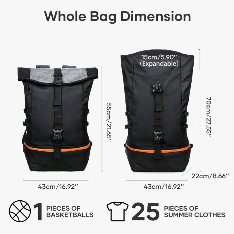 Versatile 35L Travel Backpack for Outdoor Activities