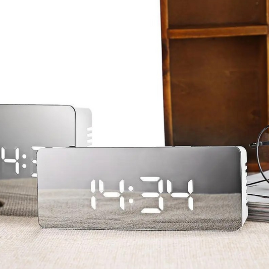 Sleek Modern LED Digital Desk Alarm Clock - Pexav