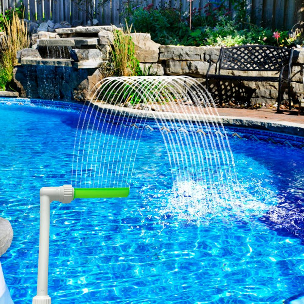 Colorful Pool Fountain with LED Night Light