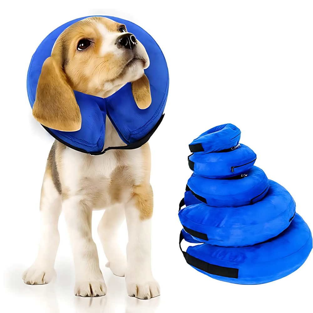 Comfy Pet Recovery Collar Inflatable Dog Cone - Pexav
