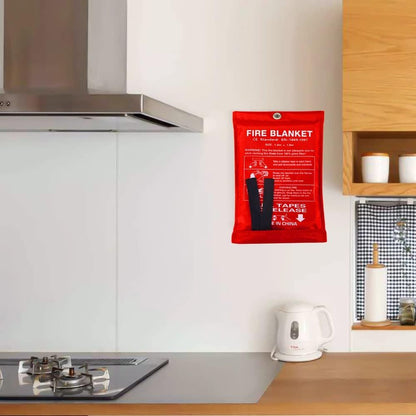 Compact 2-Pack Fire Safety Blankets Flame Resistant Covers