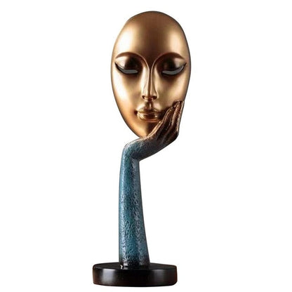 Unique Contemporary Face Sculpture Decor