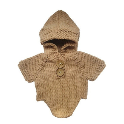 Adorable Baby Knit Jumpsuit Outfit