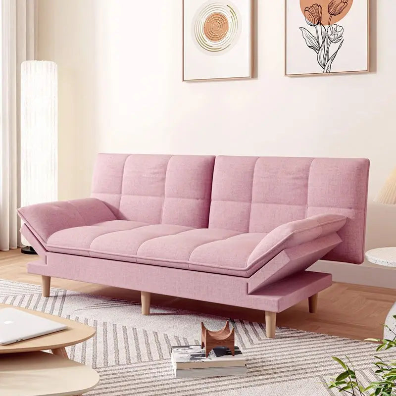 Comfortable Faux Leather Folding Guest Sofa Bed