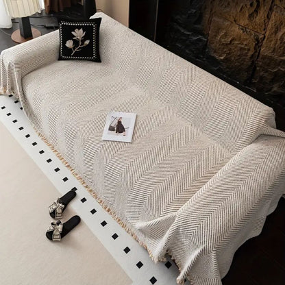 Stylish Herringbone Sofa Protector Waterproof Furniture Cover