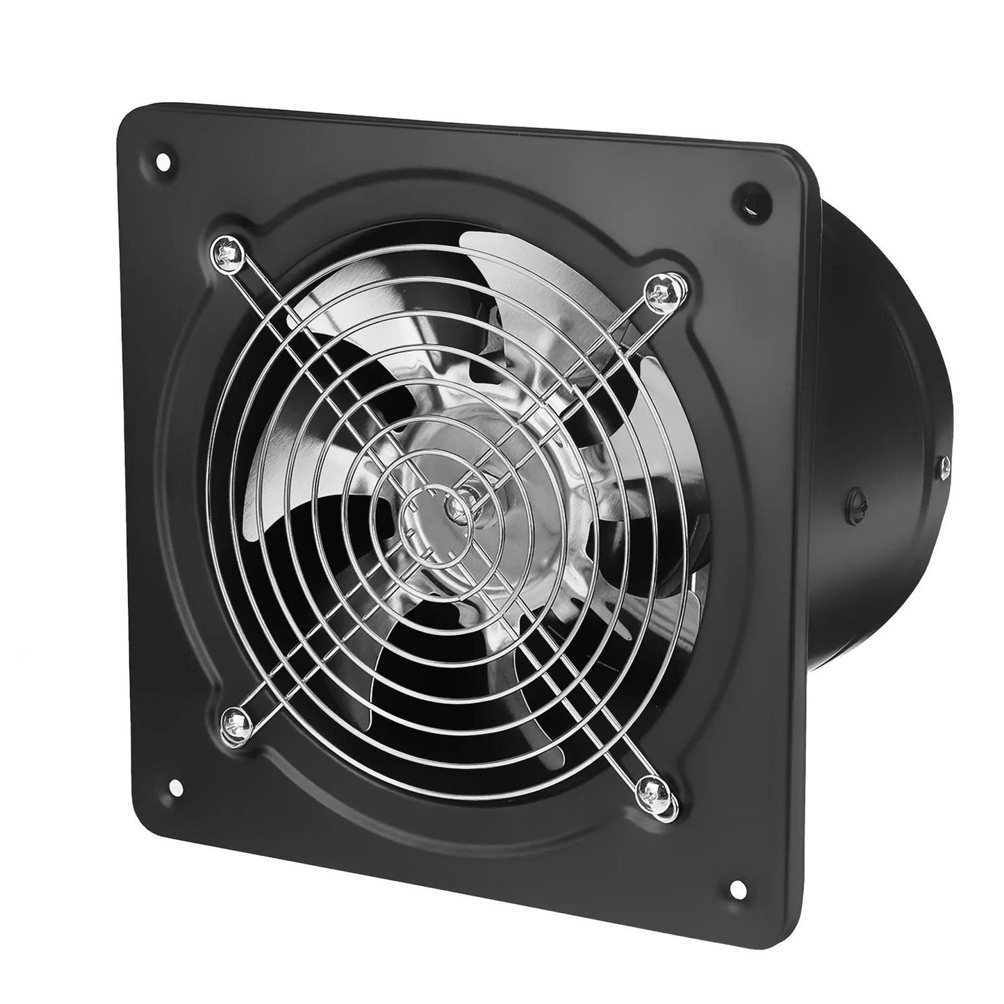4,6,8" Industrial Axial Exhaust Fan with Square Frame and Low Noise Design