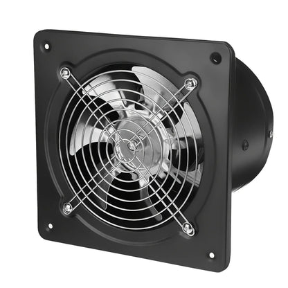 4,6,8" Industrial Axial Exhaust Fan with Square Frame and Low Noise Design