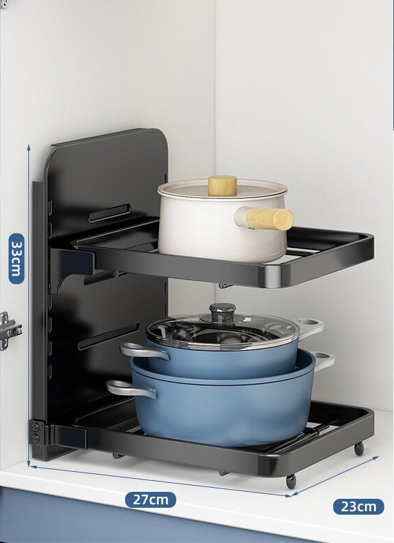Space Saving Tiered Kitchen Shelf Organizer