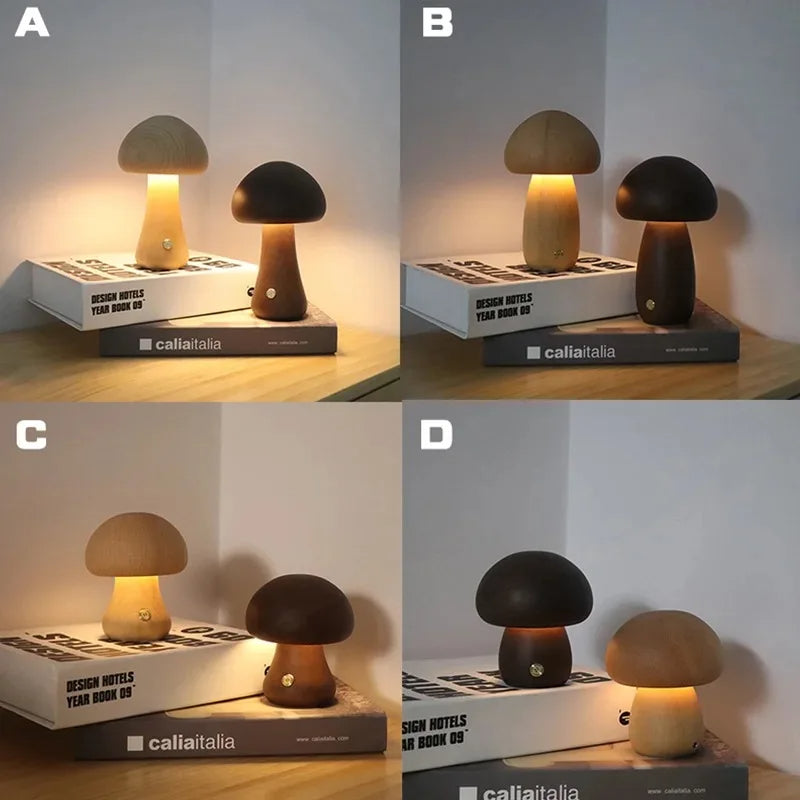 Glowing Mushroom Table Night Lamp