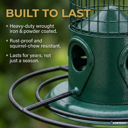 Squirrel Proof Bird Feeder with Weight Activated Defence