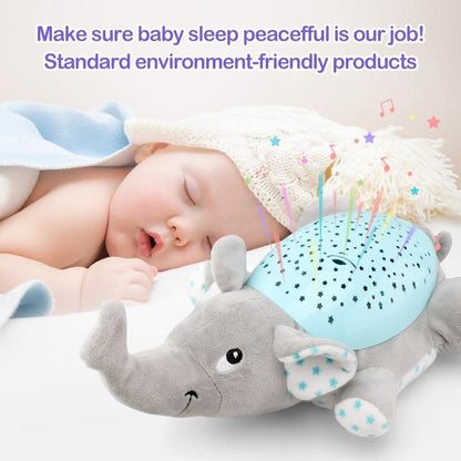Soft Baby Night Light Plush Toy With Music Projector