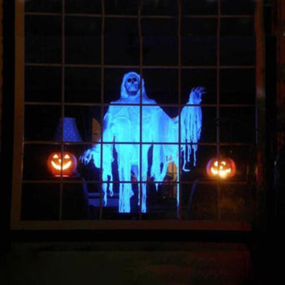 Spooky Halloween Window Projection Light Show