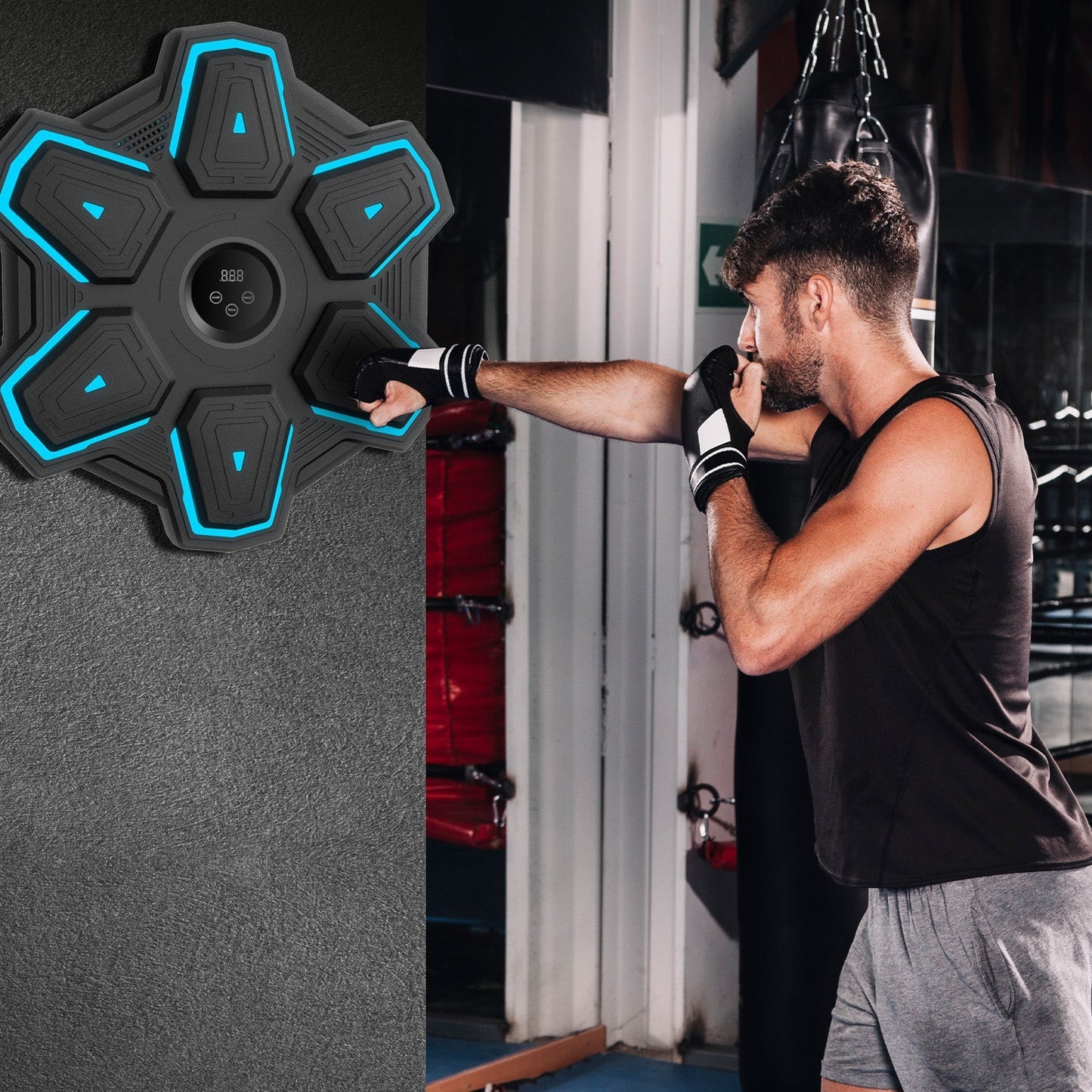 Compact Fitness Punching Bag Machine
