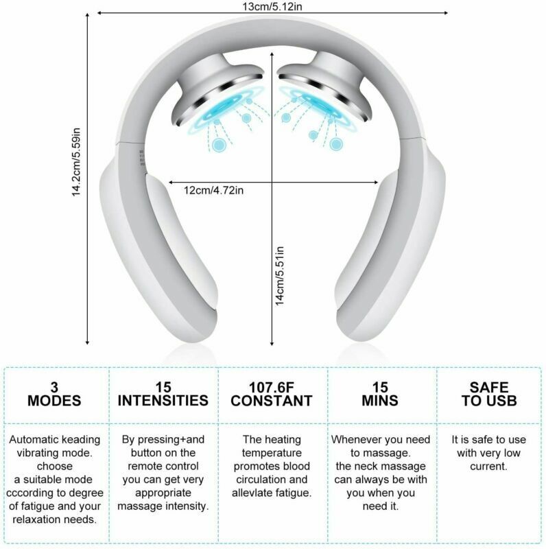 Therapeutic Heated Massage Neck Pillow