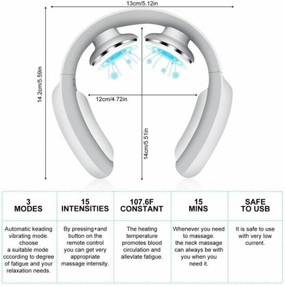 Therapeutic Heated Massage Neck Pillow