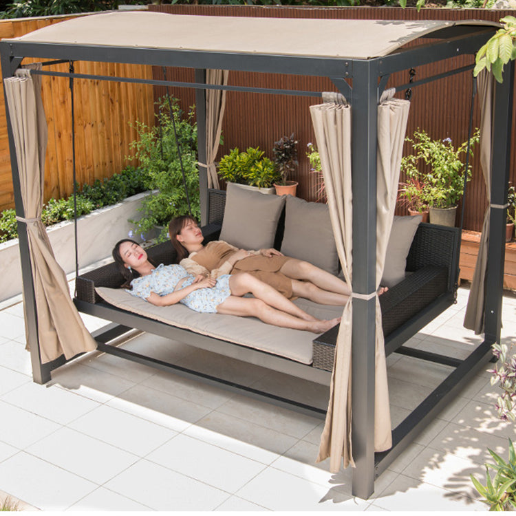 Relaxing Patio Daybed Swing with Canopy - Pexav