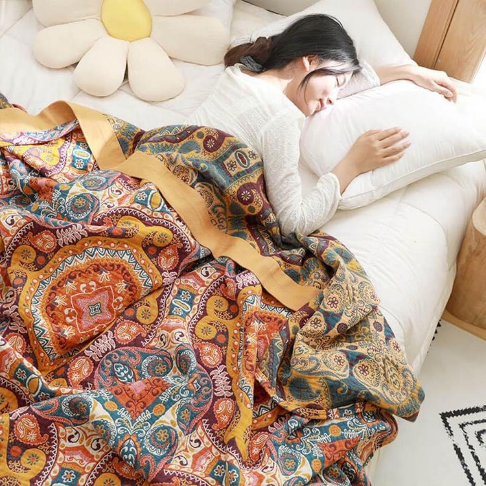 Soft Reversible Quilt for Comfortable Sleeping