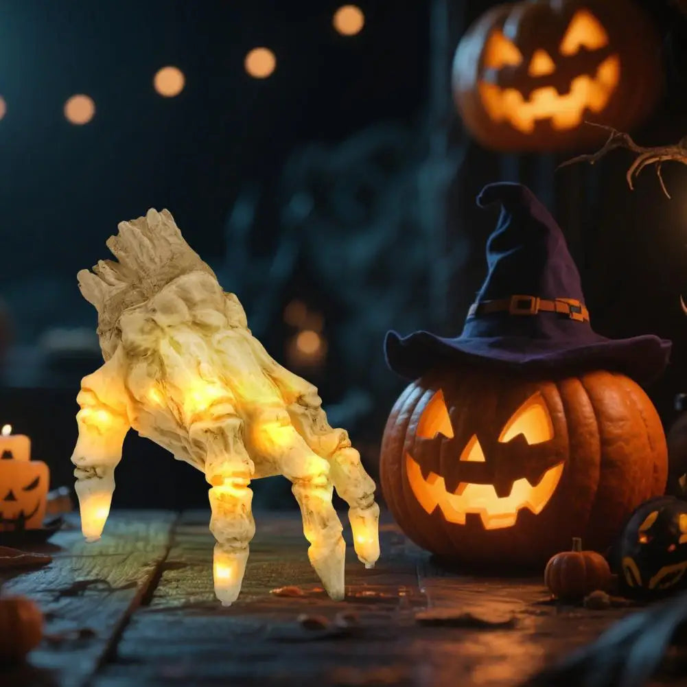 Spooky Animated Skeleton Hand with Lights Sound