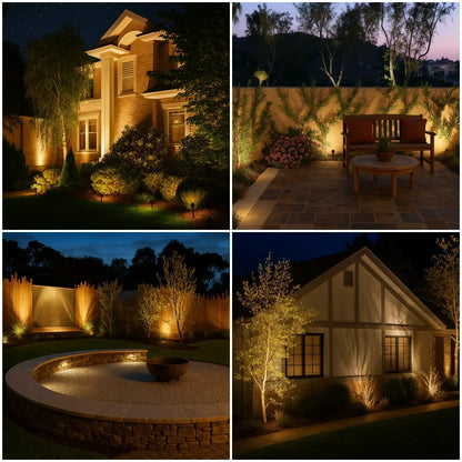 Colorful Outdoor Solar Powered LED Yard Spotlight