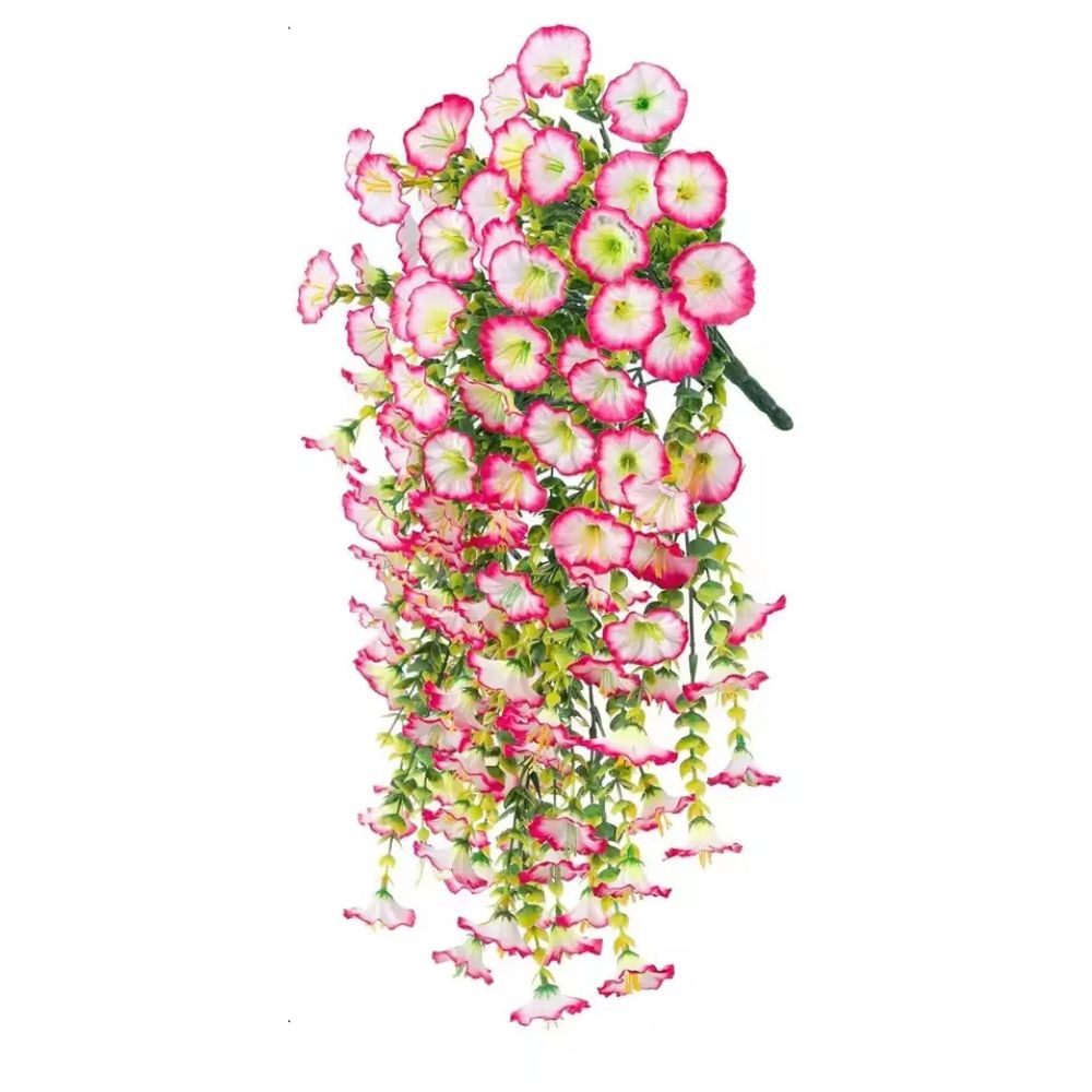 Weatherproof Fake Flower Hanging Basket Decoration