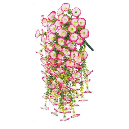 Weatherproof Fake Flower Hanging Basket Decoration
