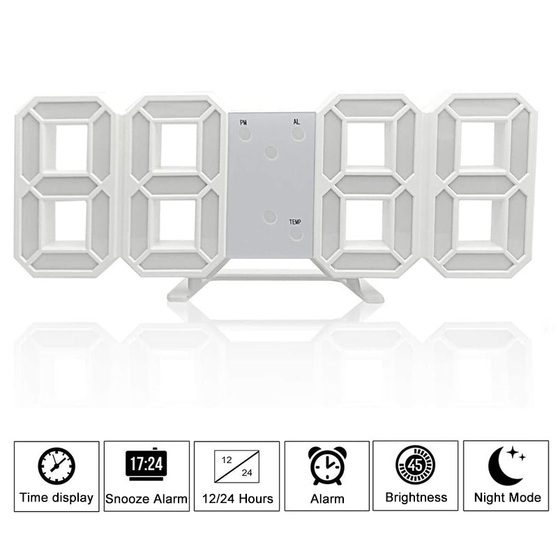 Advanced LED Clock Radio with Date and Temperature