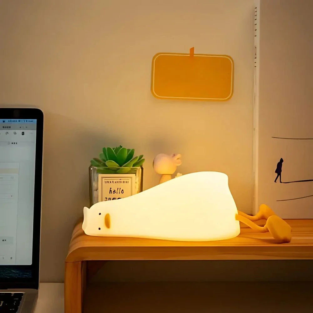 Fun Kids Nightlight - Colorful Soft Lamp with Rechargeable Battery