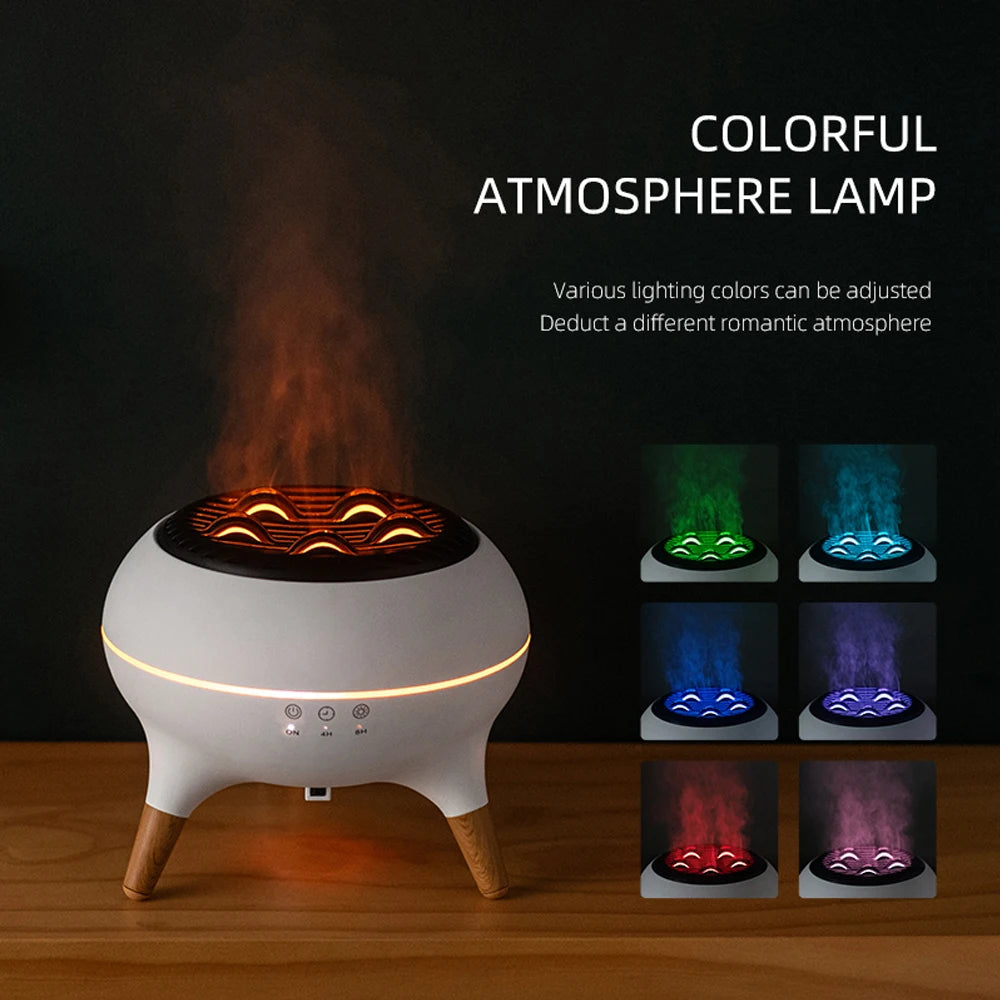 Colorful Ocean Flame Essential Oil Diffuser