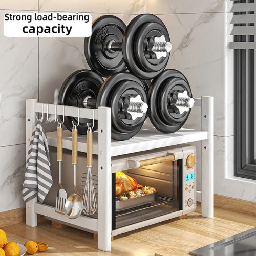 Space Saving Microwave Cart with Storage Rack