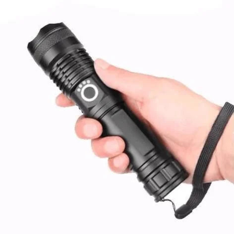 Bright Rechargeable LED Torch with Zoom Beam