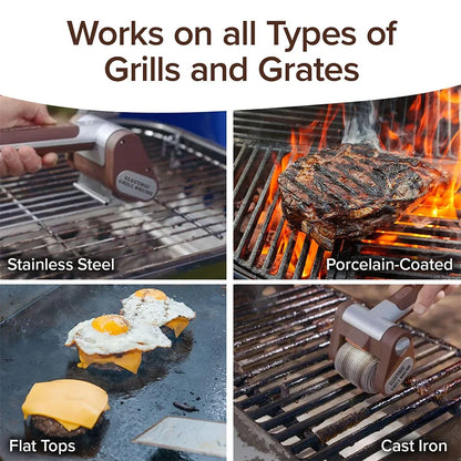 Easy Grill Brush Cleaner, LED Light & Fast Rotation