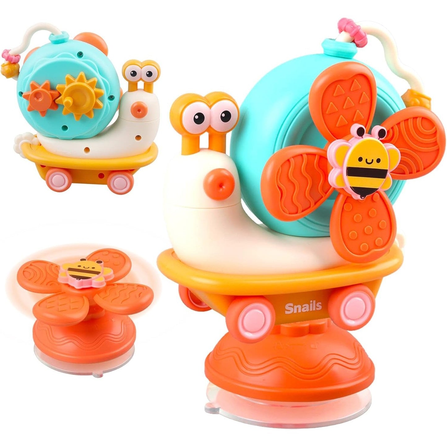 Colorful Baby Bath Toy Set with Suction Cup - Pexav