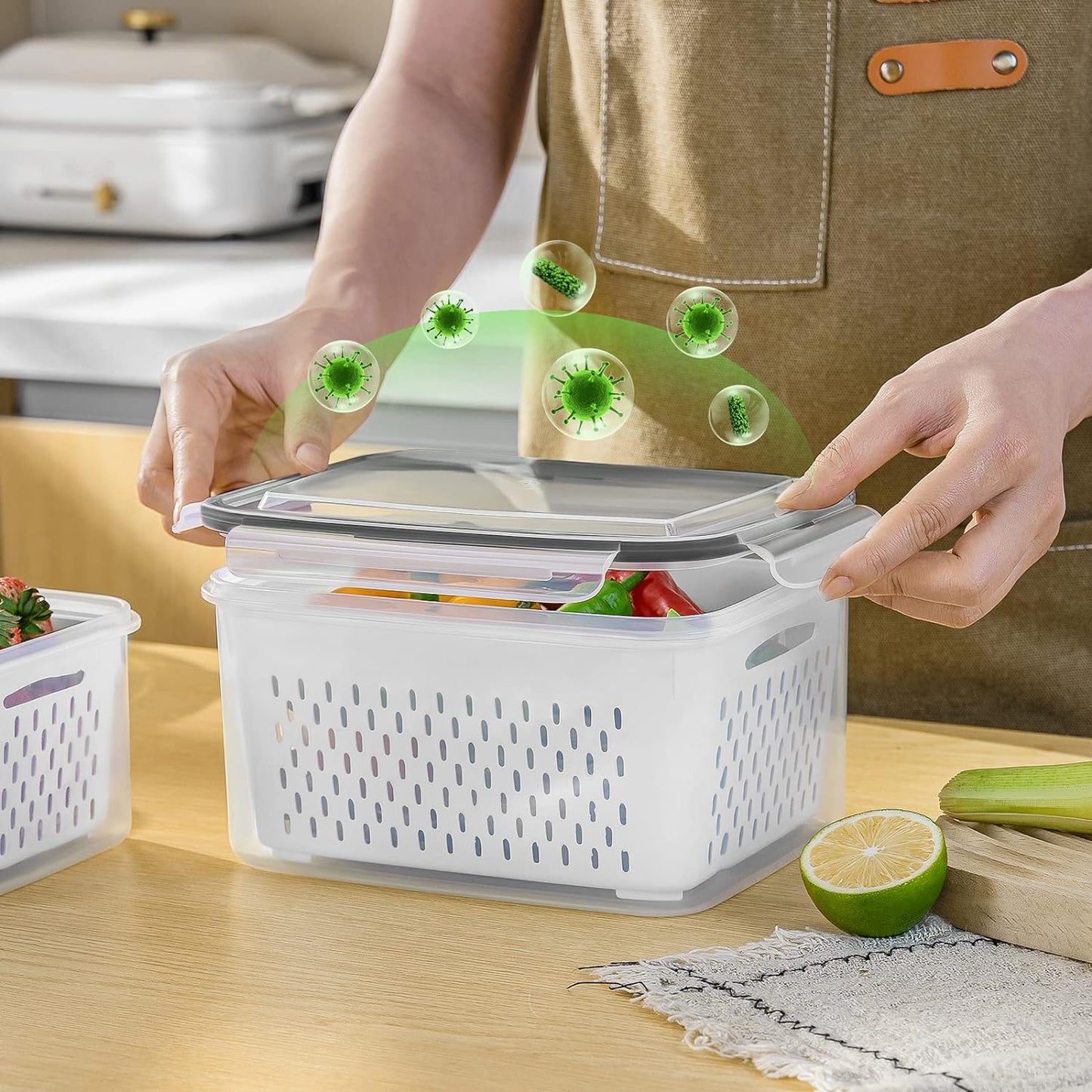 5-piece Large Food Storage Set - FreshKeeper-Nora Luxe