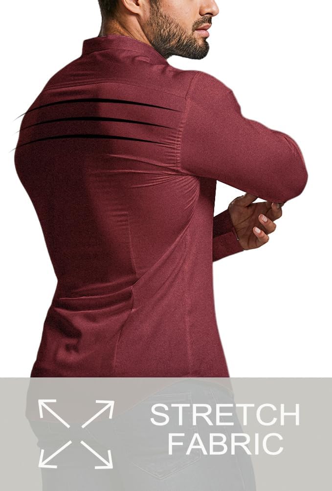 Men's Slim Fit Stretch Dress Shirt
