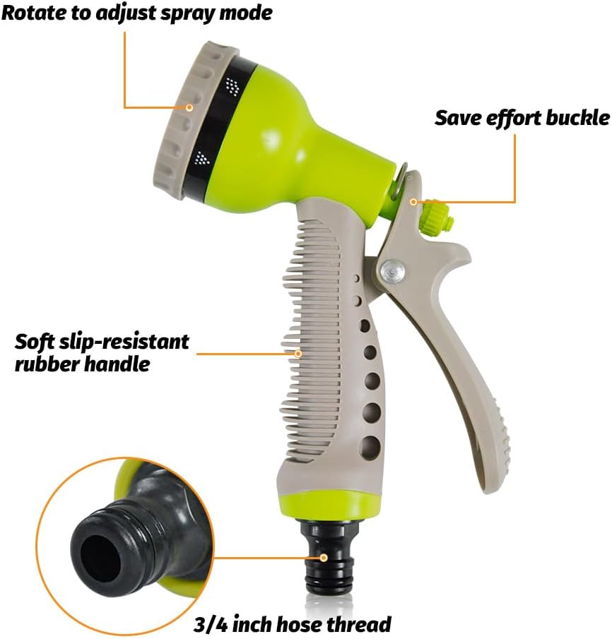 Space Saving Garden Hose Reel with 15m Long Pipe