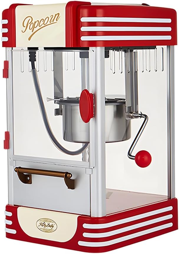 Classic Yellow Compact Popcorn Machine with Timer - Pexav