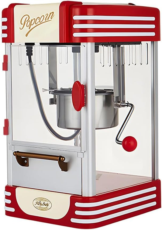 Classic Yellow Compact Popcorn Machine with Timer - Pexav