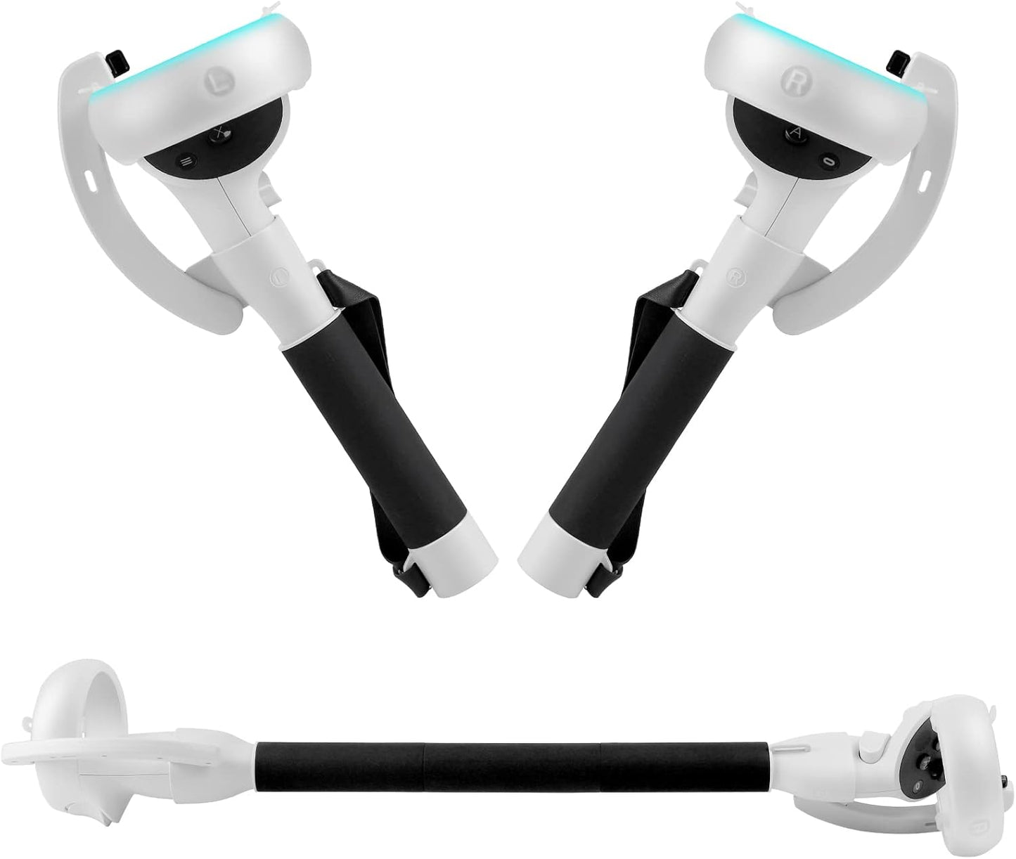 Comfortable VR Grip Extensions for Meta Quest 2 - Pexav