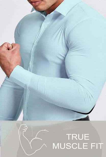 Men's Slim Fit Stretch Dress Shirt
