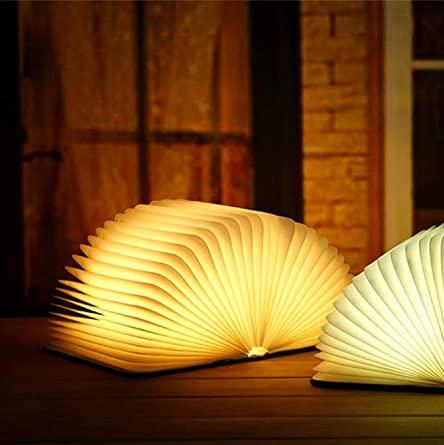 Compact Book Style LED Desk Lamp Dimmable Light
