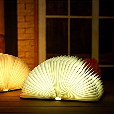 Compact Book Style LED Desk Lamp Dimmable Light