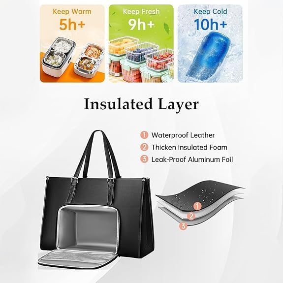 Thermal Lunch Bag with Laptop Sleeve