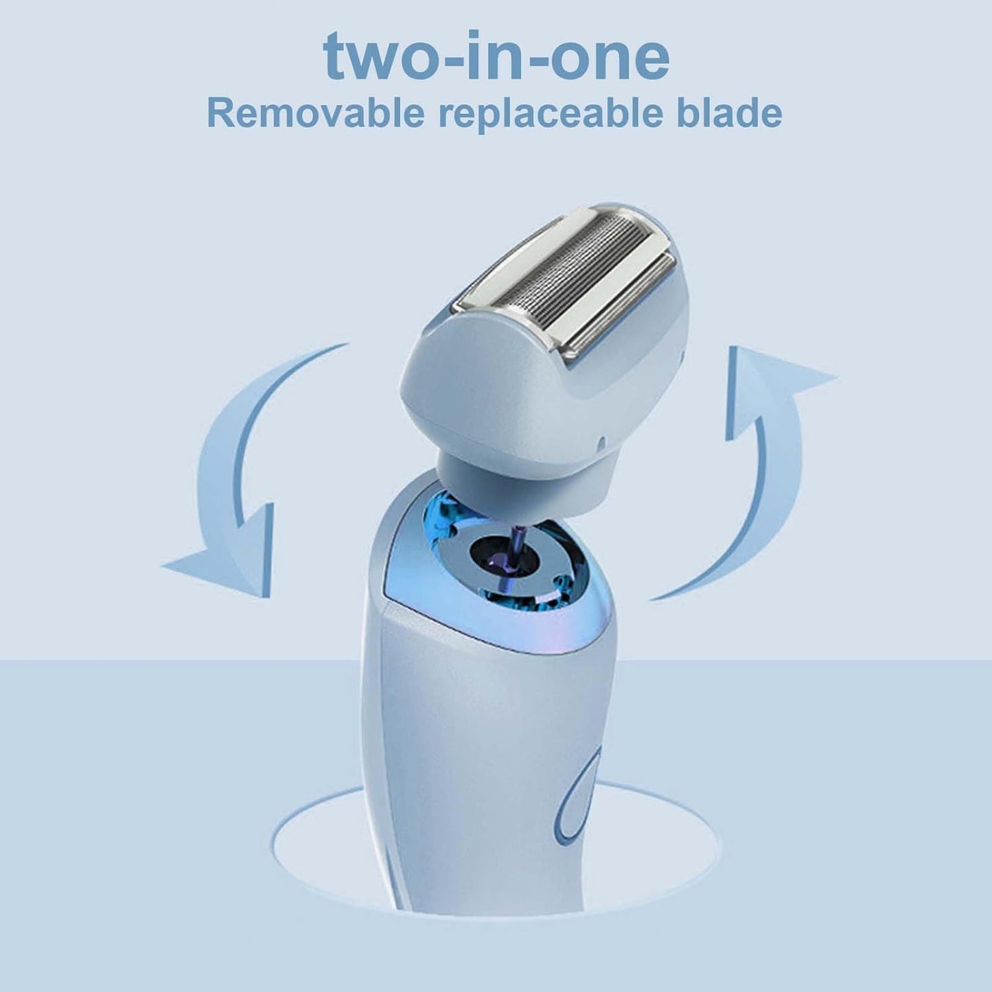 Women's Rechargeable Shaver with Fast Cutting Blades