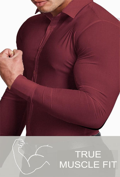 Men's Slim Fit Stretch Dress Shirt