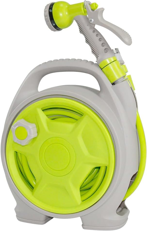 Space Saving Garden Hose Reel with 15m Long Pipe - Pexav