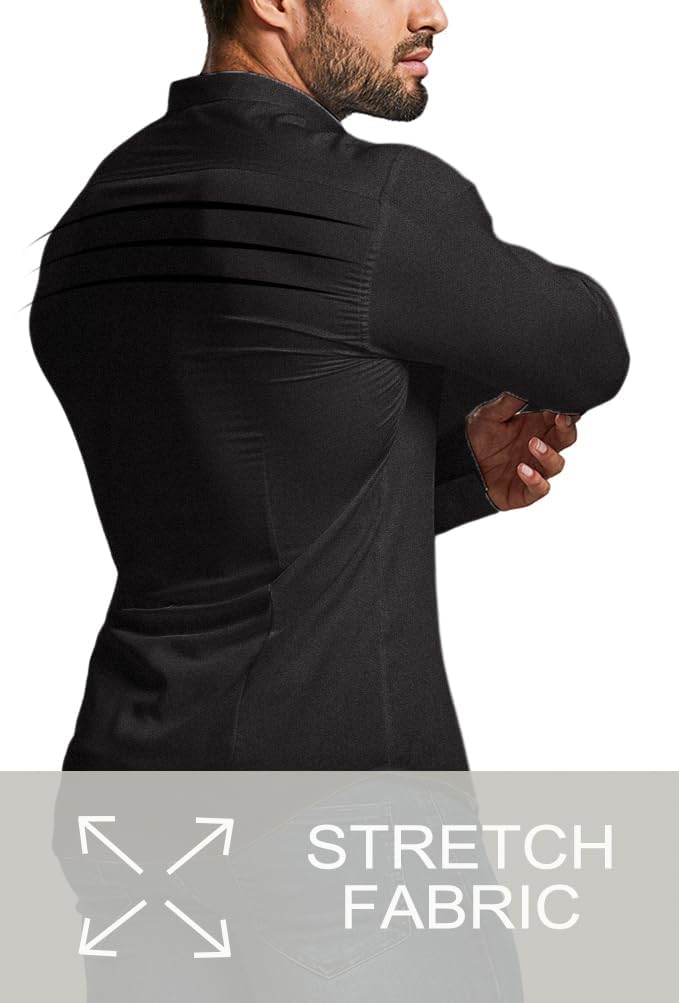 Men's Slim Fit Stretch Dress Shirt